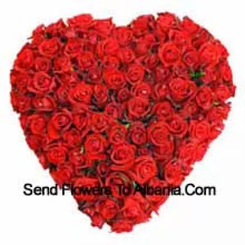 Heart Shaped Arrangement Of 101 Red Roses